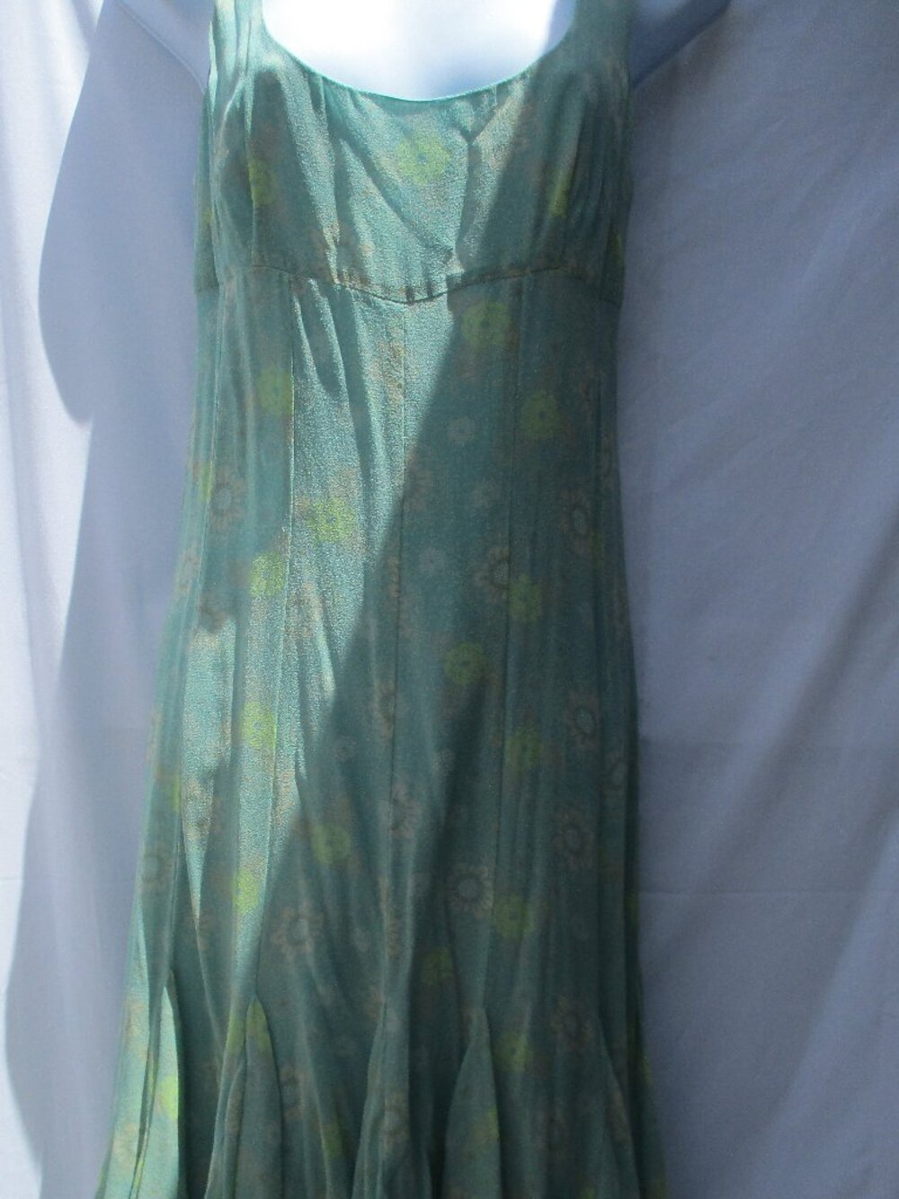 Seafoam Blue Green Silk lined Dress by JACOB (a London favorite) sz S